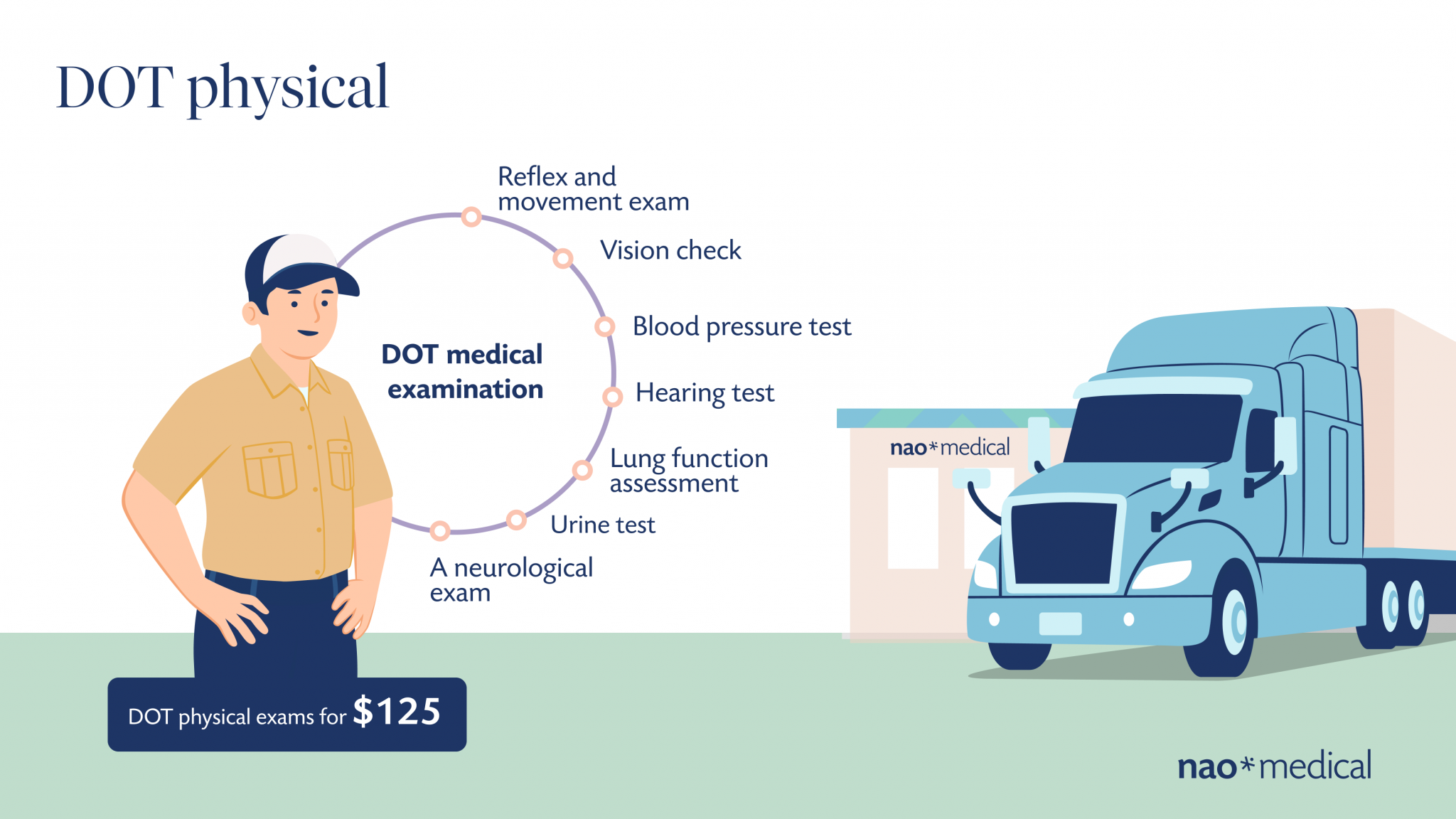 DOT physical requirements, exam, and FAQs A quick guide Nao Medical