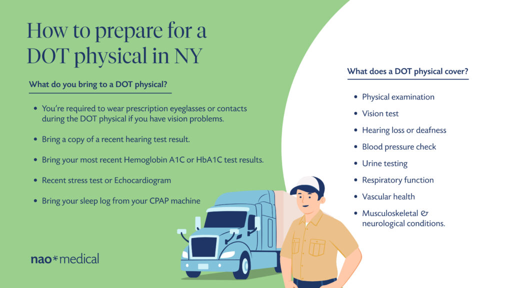 How to prepare for a DOT physical in NY
